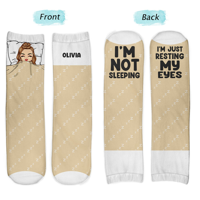 Just Resting My Eyes - Gift For Yourself - Personalized Socks