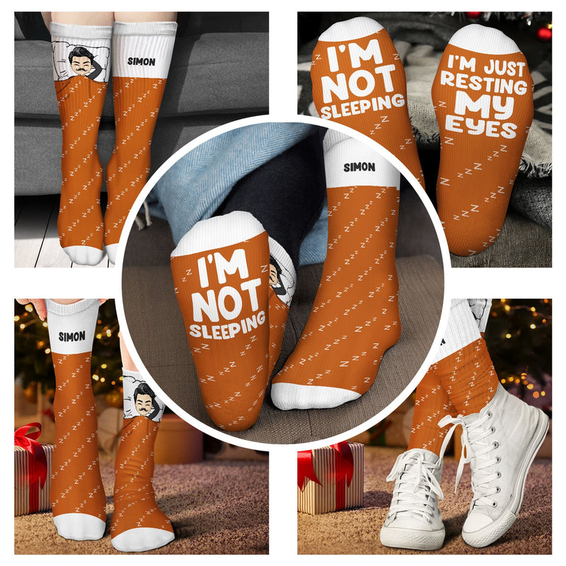 Just Resting My Eyes - Gift For Yourself - Personalized Socks