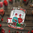 Christmas Couple Only One To Annoy - Gift For Couples - Personalized Custom Shaped Acrylic Ornament