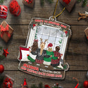 Christmas Bestie Backside Here's To Another Year - Gift For Bestie - Personalized Custom Shaped Acrylic Ornament