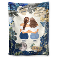 4 Better 4 Worse 4 Life - Cadeau pour sœurs et meilleures amies - Couverture polaire personnalisée
