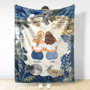 4 Better 4 Worse 4 Life - Gift For Sisters And Best Friends - Personalized Fleece Blanket