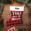 Custom Photo Made The Nice List - Christmas Gift For Kids - Personalized Wooden Cutout Ornament, Money Holder Ornament