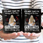 Couple s'embrassant, c'est juste toi, toujours sexy - Cadeau pour couple - Mug personnalisé