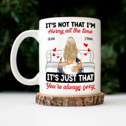 Couple s'embrassant, c'est juste toi, toujours sexy - Cadeau pour couple - Mug personnalisé