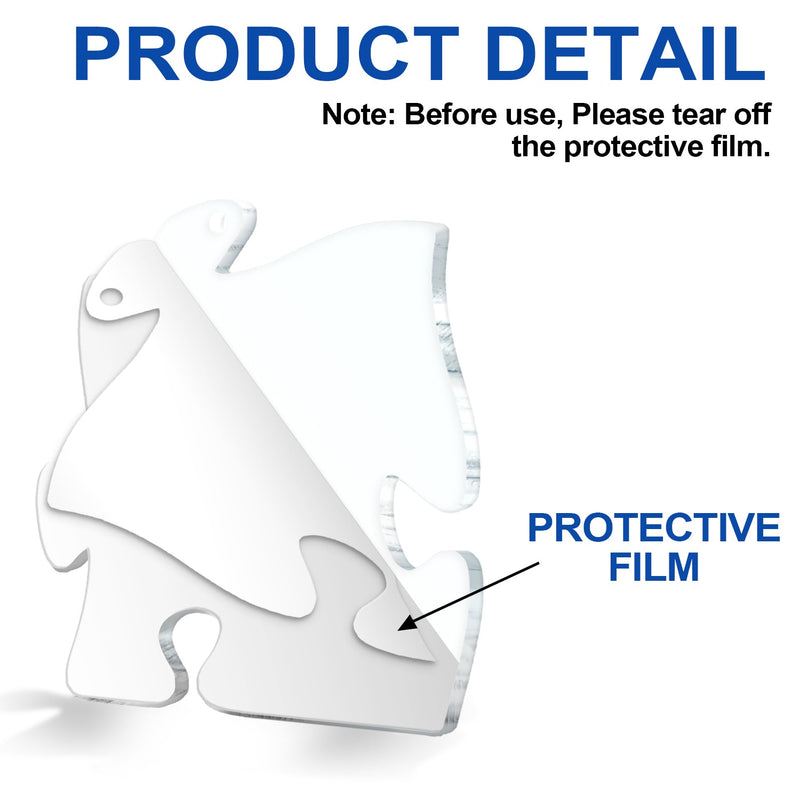 Christmas Couples You Are The Missing Piece To My Heart - Gift For Couples - Personalized Custom Shaped Acrylic Ornament