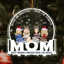 Noël : Mère et fille dès le début - Cadeau pour maman - Décoration acrylique personnalisée