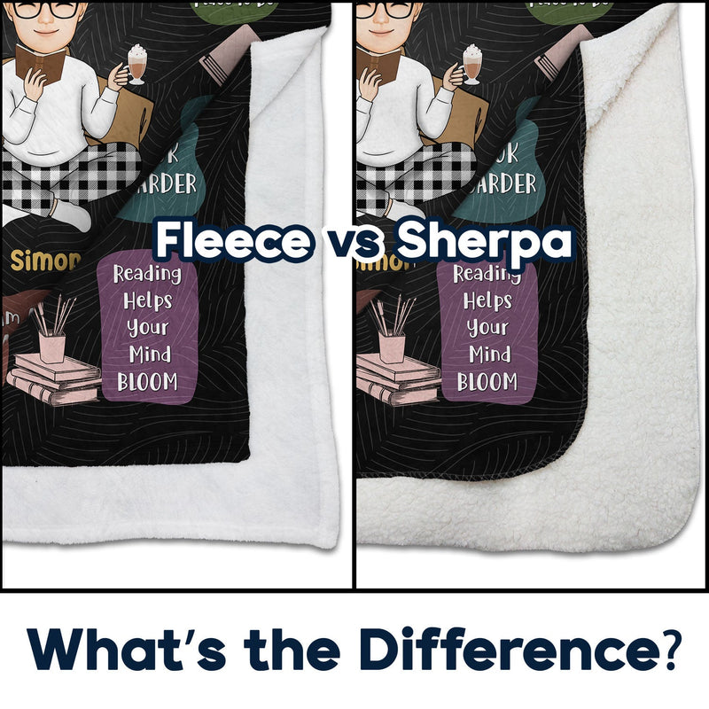 Couverture polaire personnalisée « Lire juste une fille qui aime les livres » - Cadeau pour les amoureux des livres