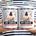 Couple Kissing I Like My Coffee Hot & Inside Me - Gift For Couples - Personalized Mug