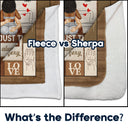 Couple Kissing It's Just You Always Sexy - Gift For Couples - Personalized Fleece Blanket