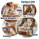 Couple Kissing It's Just You Always Sexy - Gift For Couples - Personalized Fleece Blanket