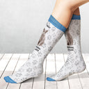 Custom Photo Pet Personal Stalker I Will Follow You - Gift For Pet Lovers - Personalized Socks