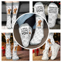 Custom Photo Pet Personal Stalker I Will Follow You - Gift For Pet Lovers - Personalized Socks