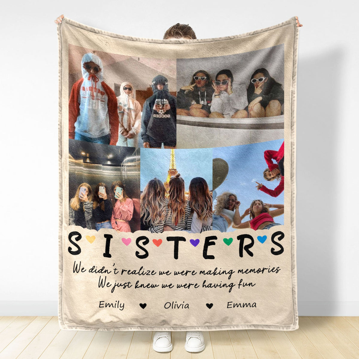 Custom Photo We Were Having Fun - Gift For Bestie - Personalized Fleece Blanket To Grow An Old Friend - Gift For Bestie - Personalized Fleece Blanket