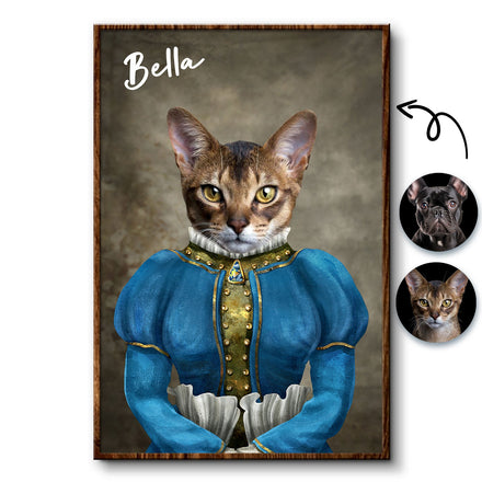 Custom Photo Funny Pet Portrait - Gift For Pet Lovers - Personalized Poster