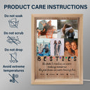 Custom Photo We Were Having Fun - Gift For Bestie - Personalized Picture Frame Light Box