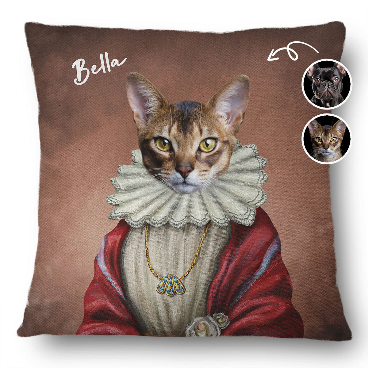 Custom Photo Pet Royal Portrait - Gift For Pet Lovers - Personalized P ...