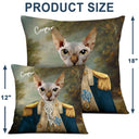 Custom Photo Pet Royal Portrait - Gift For Pet Lovers - Personalized Pillow