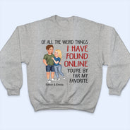 Couple de choses étranges - Cadeau pour couple - T-shirt personnalisé