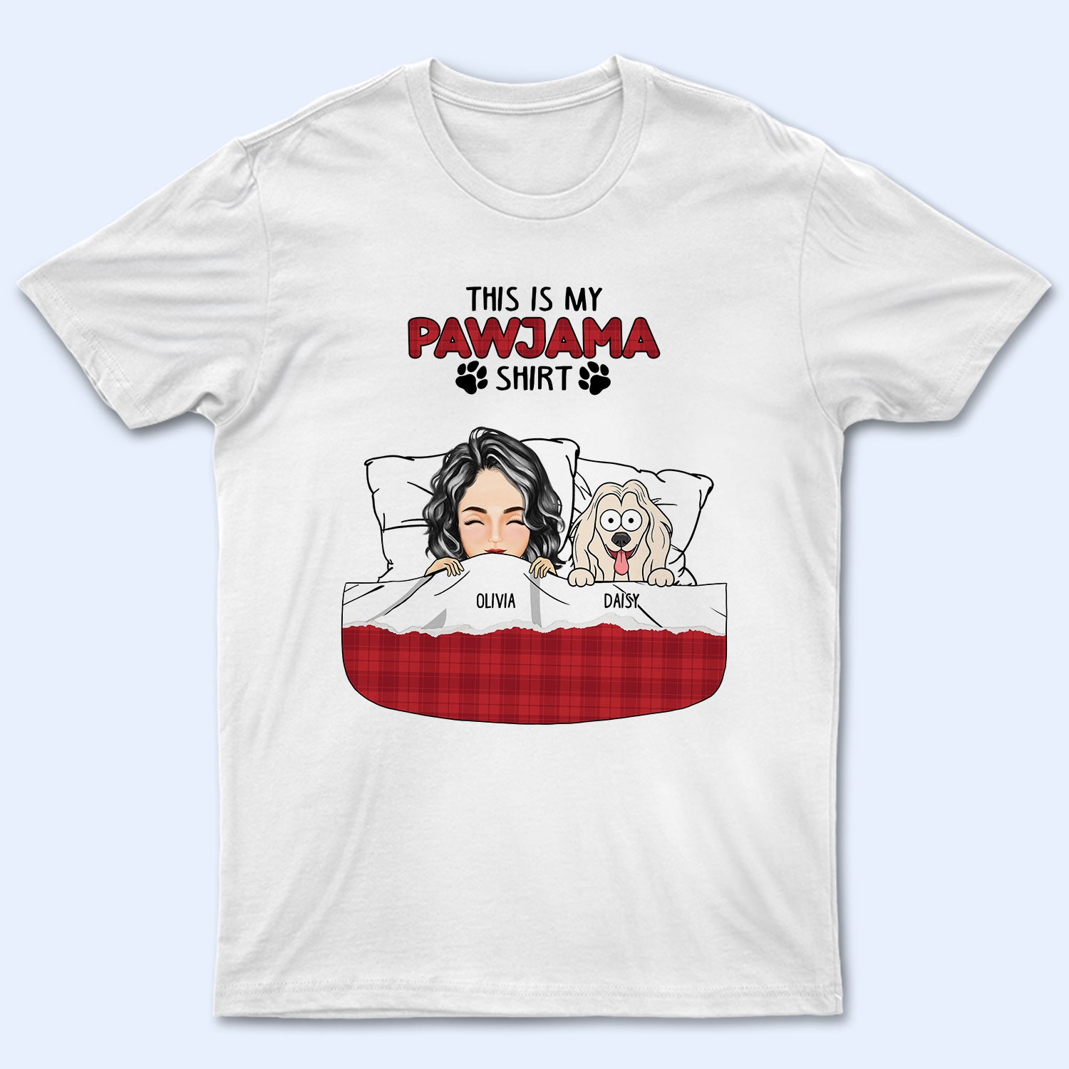 Cartoon Pet Lovers My Pawjama - Gift For Pet Lovers - Personalized T Shirt