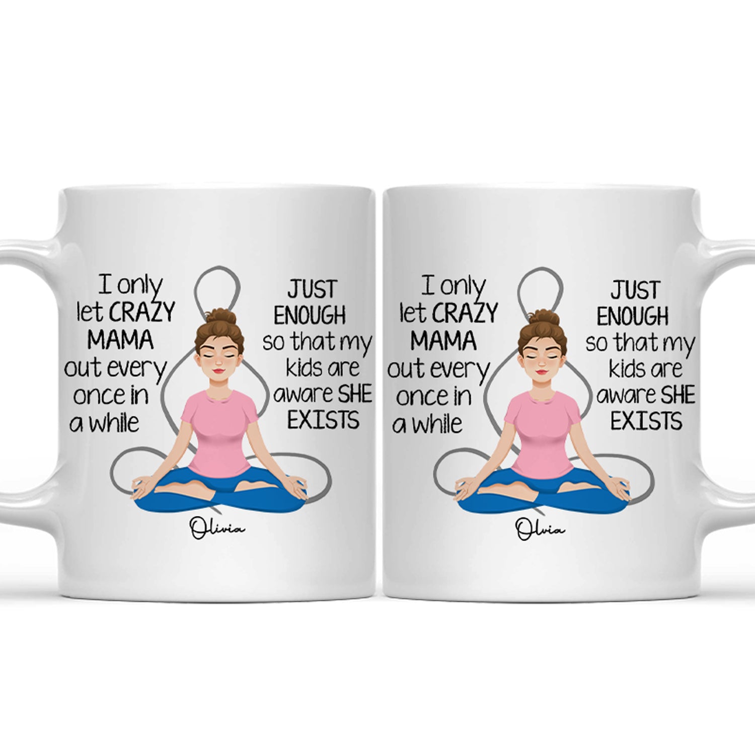 Crazy Mama - Funny Gift For Mom - Personalized Mug