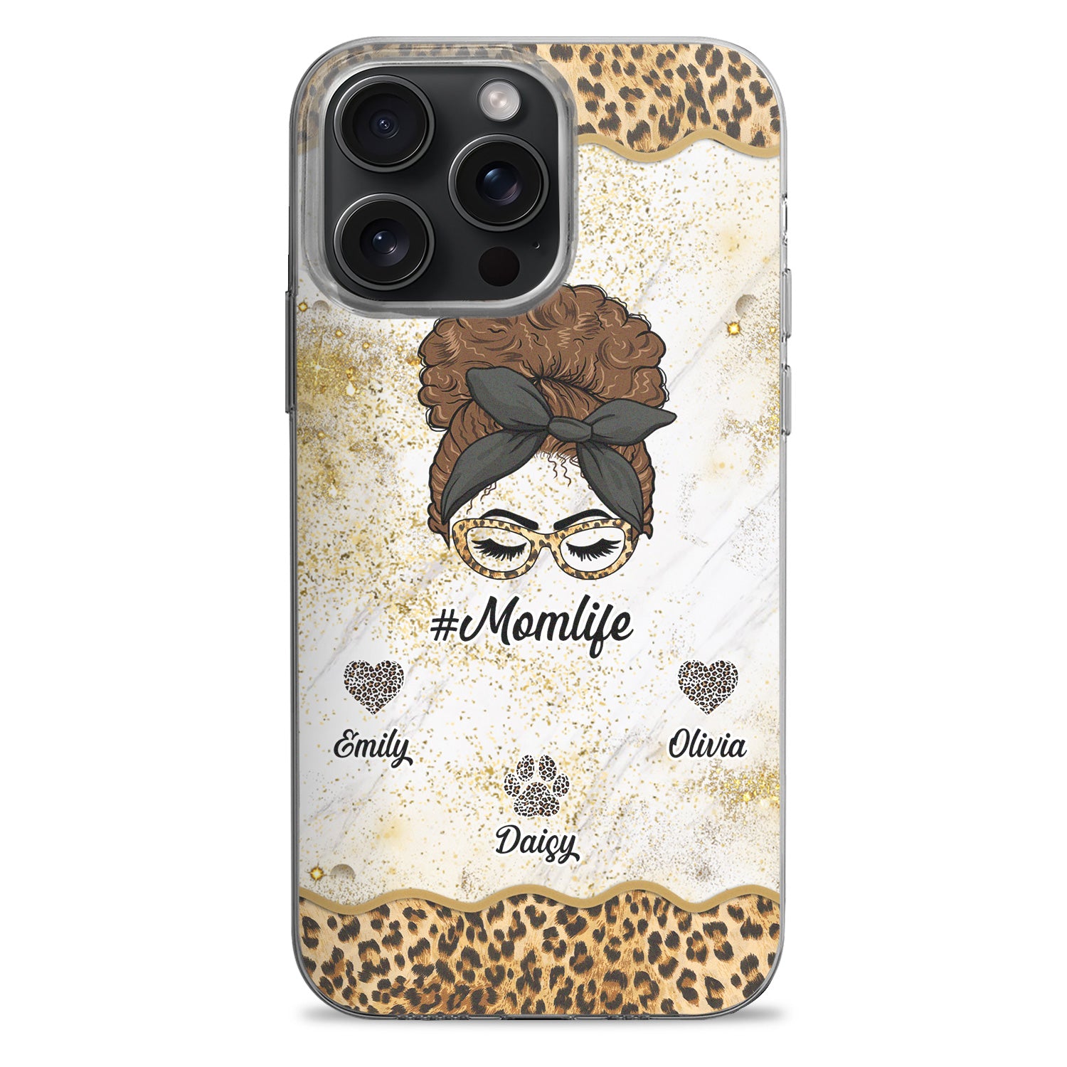 Mom Life - Gift For Mother - Personalized Clear Phone Case