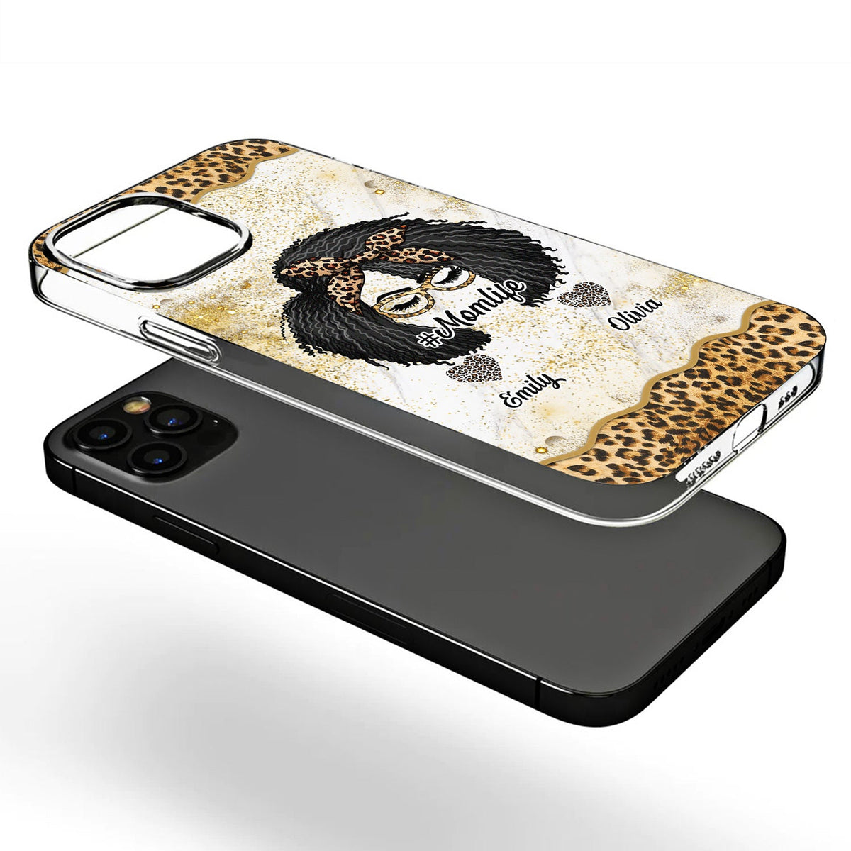 Mom Life - Gift For Mother - Personalized Clear Phone Case