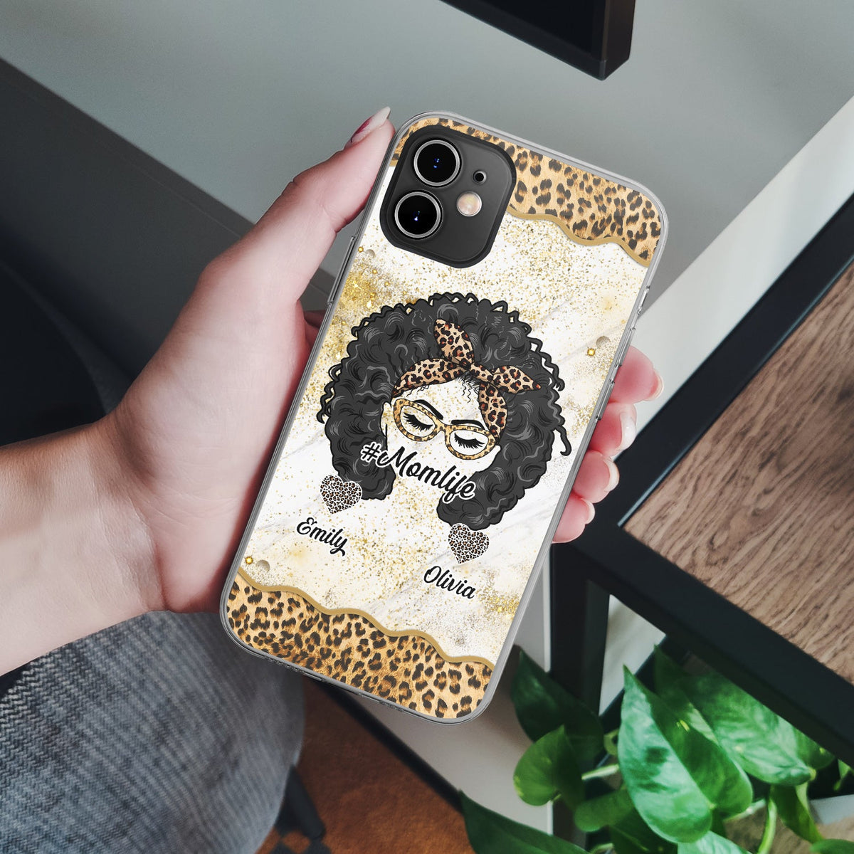 Mom Life - Gift For Mother - Personalized Clear Phone Case