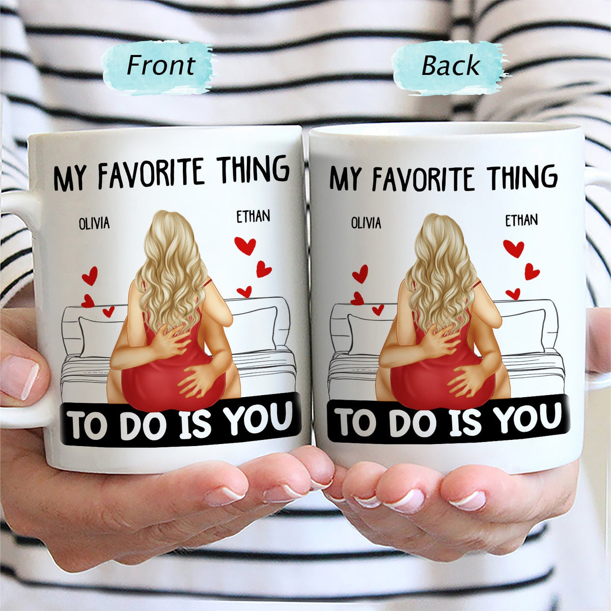 Started With A Message - Gift For Couple - Personalized Mug