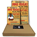 Grilling Dad Grandpa Barbeque Rules - Personalized Custom Classic Metal Signs