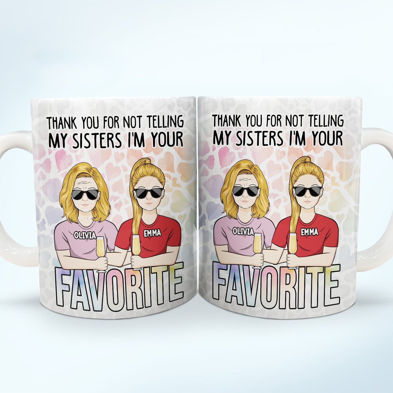Thank You For Not Telling - Gift For Mom - Personalized White Edge-to-Edge Mug