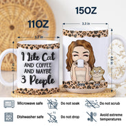 I Like Cats - Gift For Cat Mom - 3D Inflated Effect Printed Mug, Personalized White Edge-to-Edge Mug