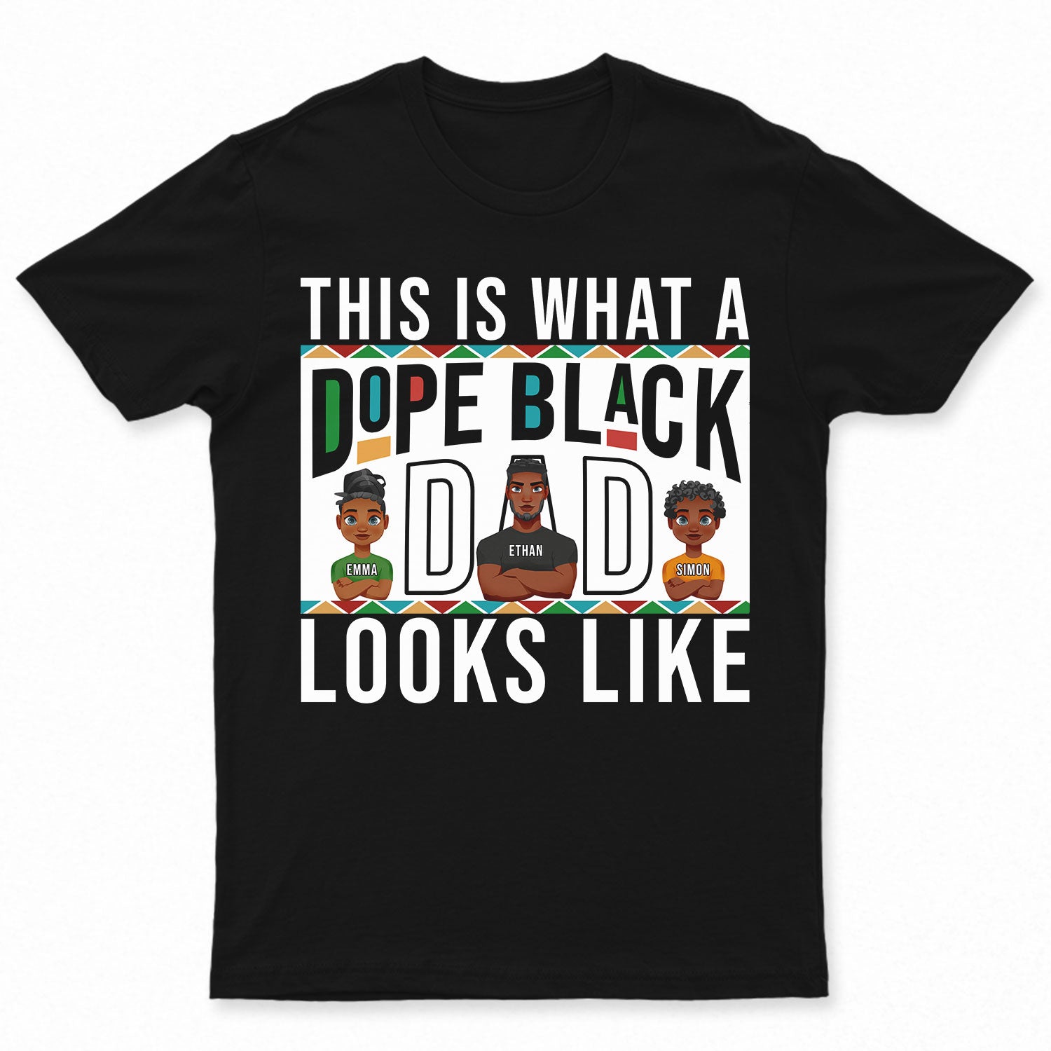 Young Dope Black Dad - Gift For Father - Personalized T Shirt