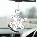 Hands Down - Gift For Father - Personalize Acrylic Car Hanger