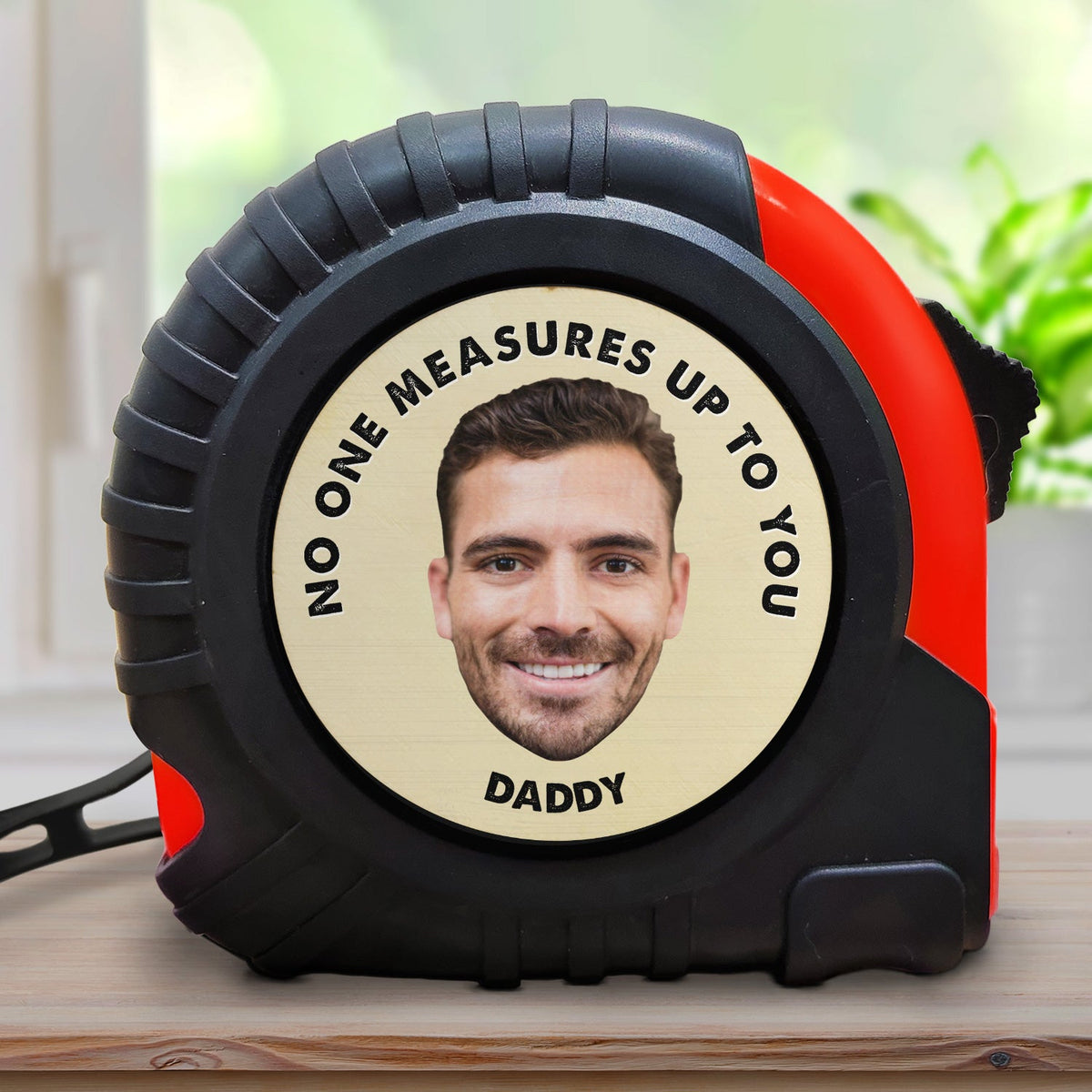 Photo personnalisée « Personne ne vous égale » - Cadeau pour papa - Mètre ruban personnalisé