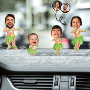 Danseuse de hula personnalisée avec photo - Cadeau pour femme, homme, enfant - Support à secouer en acrylique personnalisé