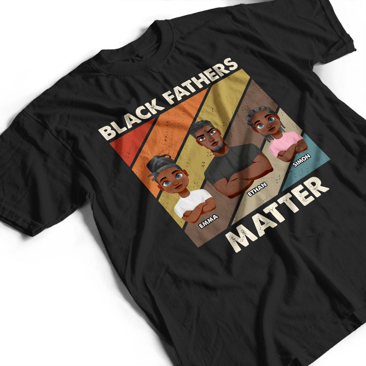 Les pères noirs comptent - T-shirt personnalisé
