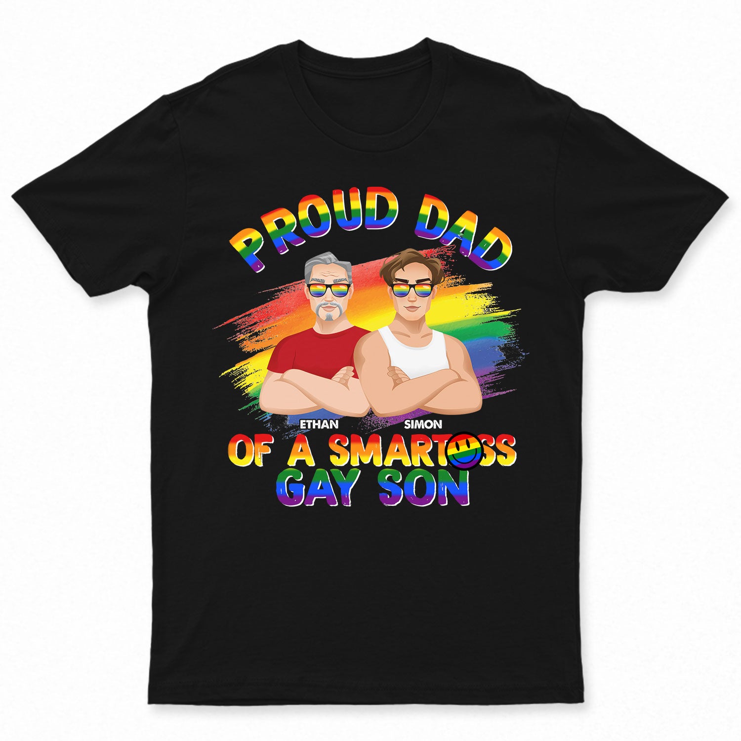 Proud Dad - Personalized T Shirt