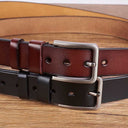 World's Best Papa Belongs To Grandkids - Personalized Engraved Leather Belt