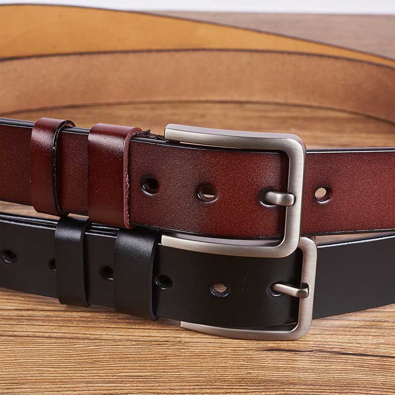 World's Best Papa Belongs To Grandkids - Personalized Engraved Leather Belt