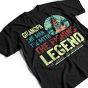 L'Homme, le Mythe, la Légende de la Pêche - Cadeau pour Père et Grand-Père - T-shirt Personnalisé