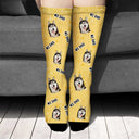 Custom Photo Pet Face Family #1 Dad - Personalized Socks