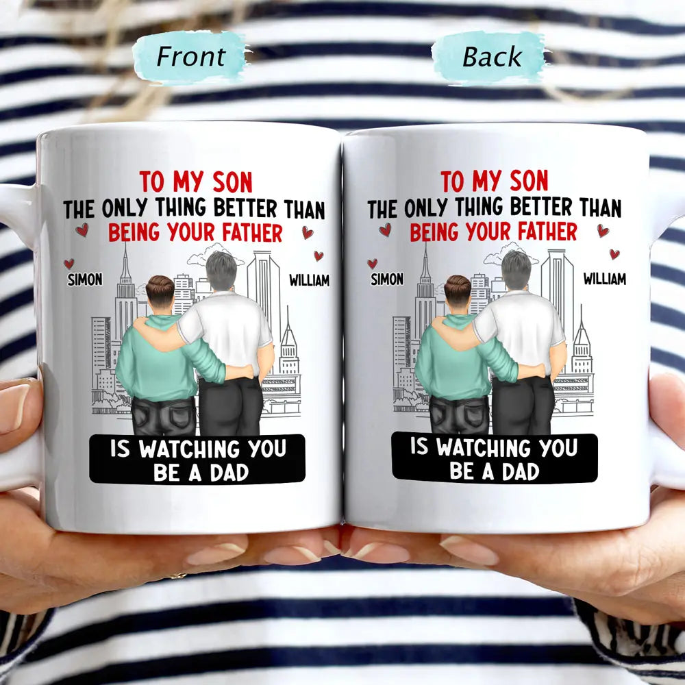 Backside Better Than Being Your Mother Father - Personalized Mug