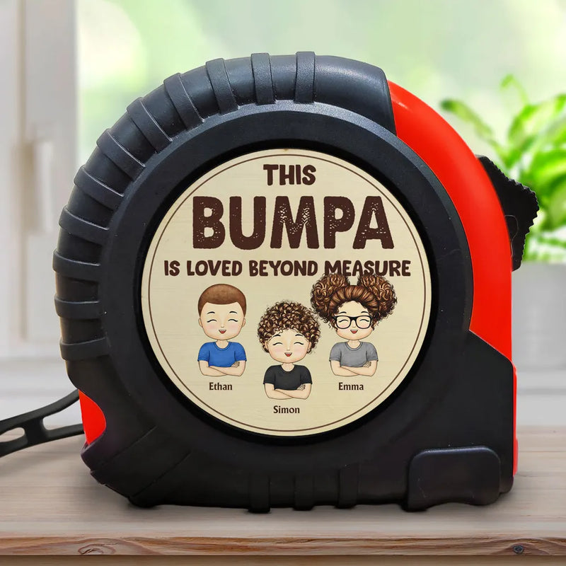 This Dad Is Loved Beyond Measure - Personalized Tape Measure