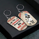 We Made A Home Run Baseball Dad - Personalized Aluminum Keychain