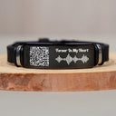 Memorial Voice Recording QR Code Forever In My Heart - Personalized Engraved Bracelet