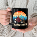 The Dogfather The Dogmother - Personalized Black Mug
