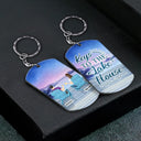 Couple Keys To The Beach Lake House - Personalized Aluminum Keychain