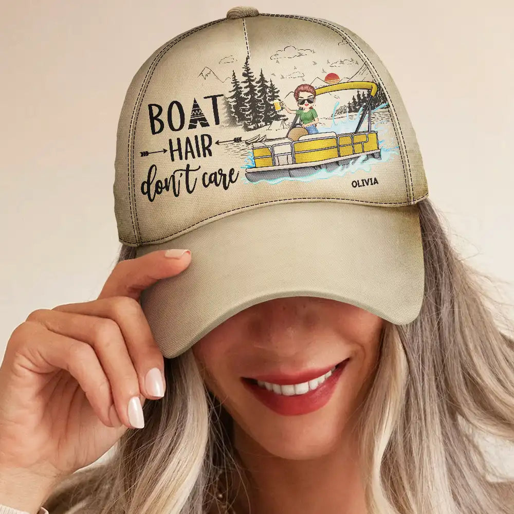 Boat Hair Don't Care - Personalized Classic Cap