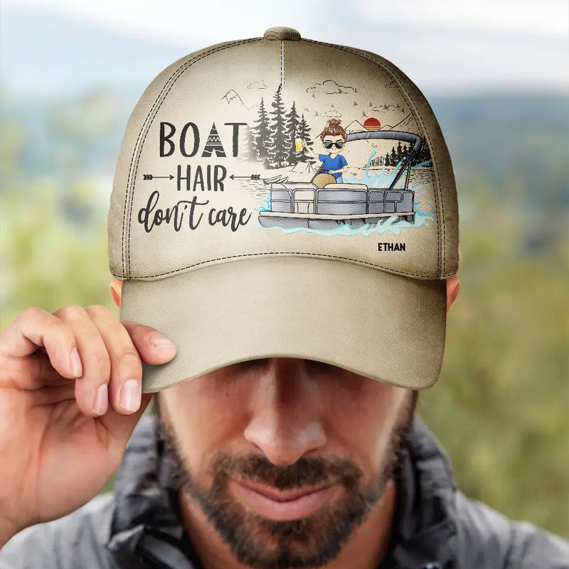 Boat Hair Don't Care - Personalized Classic Cap